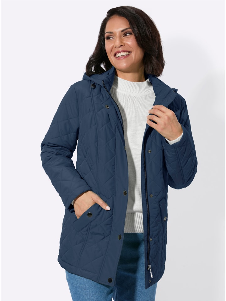 Steppjacke in dunkelblau