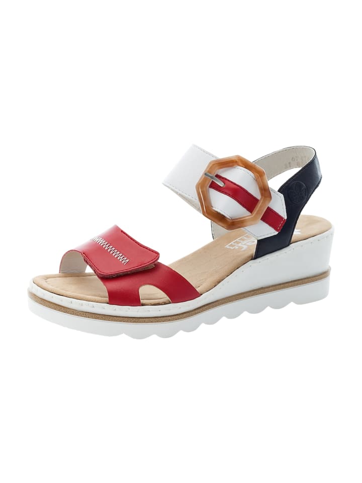 Komfort Sandalen in Rot