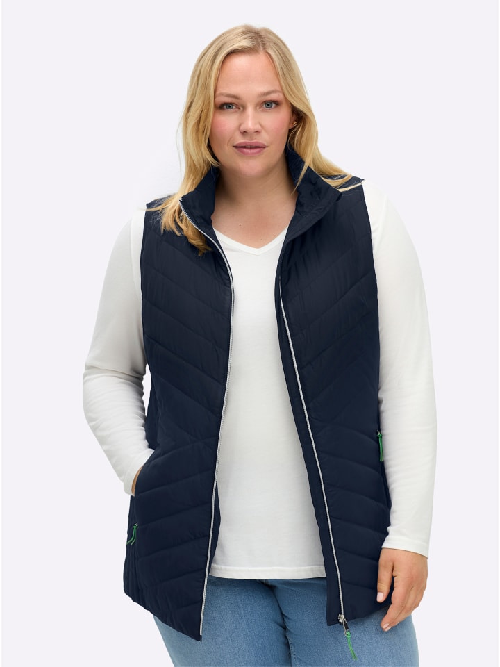 Steppweste in tiefblau