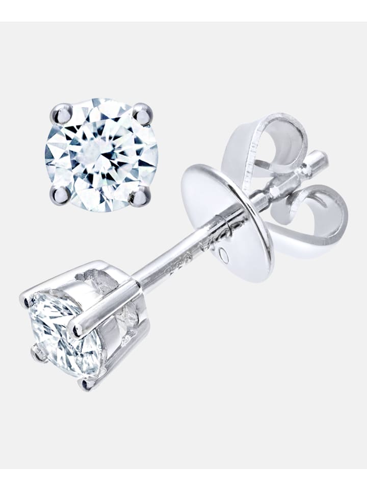 Ohrstecker aus 750 Weißgold mit 0.33 Karat Diamant