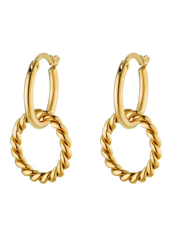 Ohrcreole Damen Anna goldfarben in goldfarben