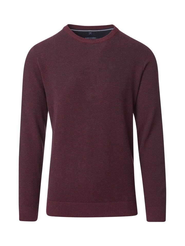 Pullover in Bordeauxrot