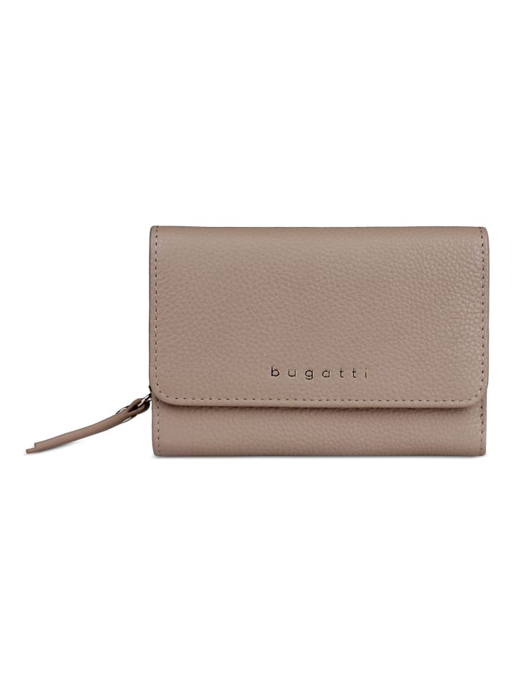 Emilia Geldbörse RFID Schutz Leder 10 cm sand
