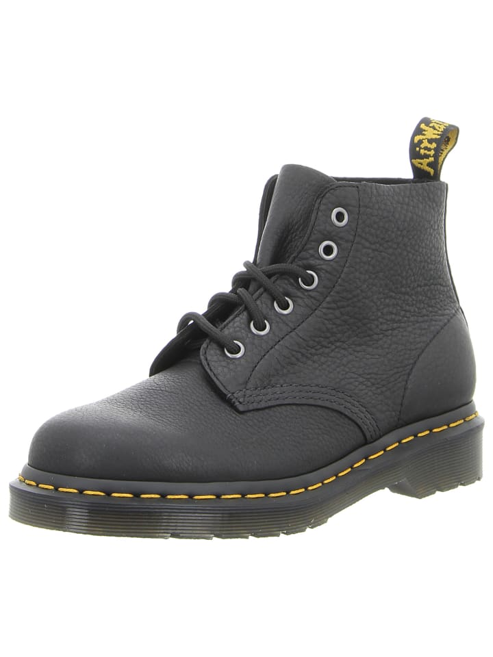 Schnürstiefelette in schwarz