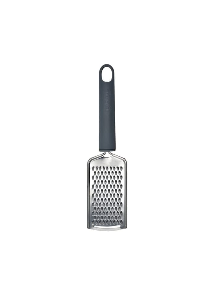 Edelstahl Küchenreibe 24 cm - Robust, ergonomisch & mit Aufhängeöse in Grau