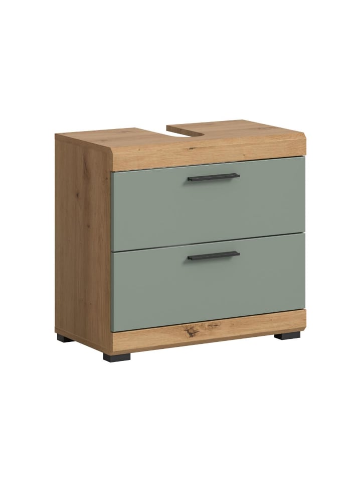 Waschbeckenunterschrank Scout Staubgrün 60 x 34 cm