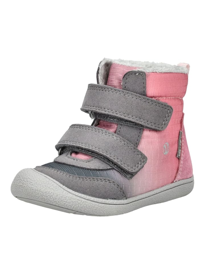 Stiefelette Grau/Rosa