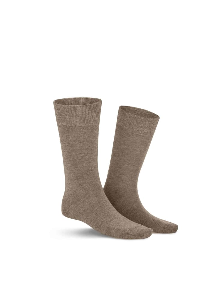 Socken Richard druckfrei in Beige-mel.
