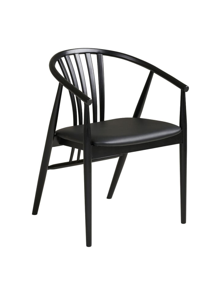Esszimmerstuhl Asti Schwarz 54 x 57 cm