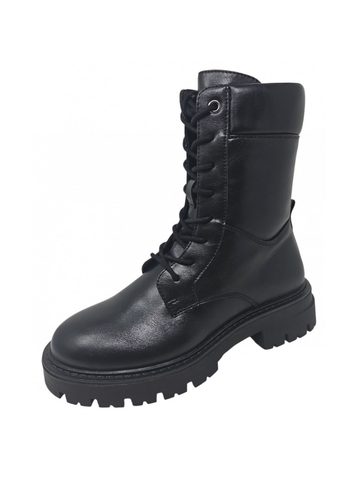 Schnürstiefel in Schwarz