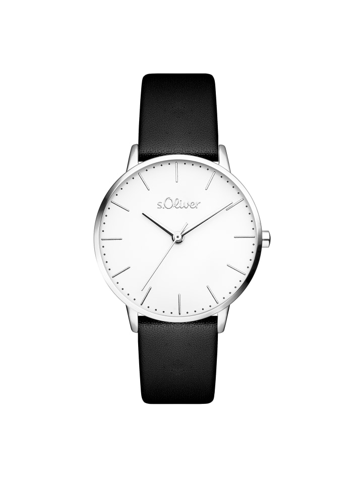 Armbanduhr Modern Basics in schwarz
