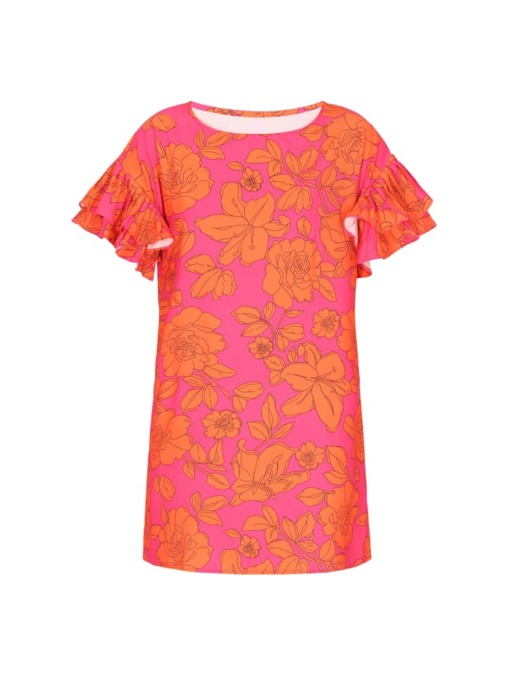 Women Dress in pink orange