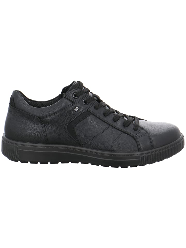Sportlicher Schnürschuh in schwarz