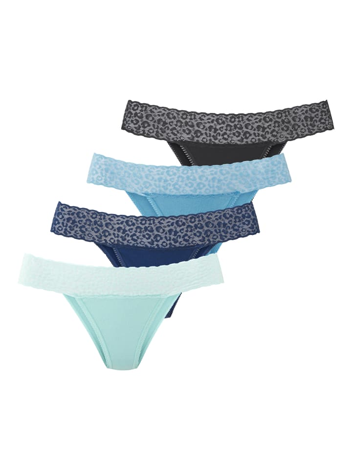 Brasilslip in navy, blau, türkis, schwarz