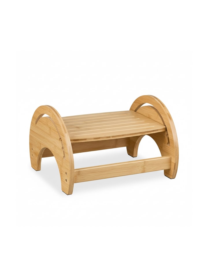 Toilettenhocker in Natur - (B)36 x (H)23 x (T)32 cm