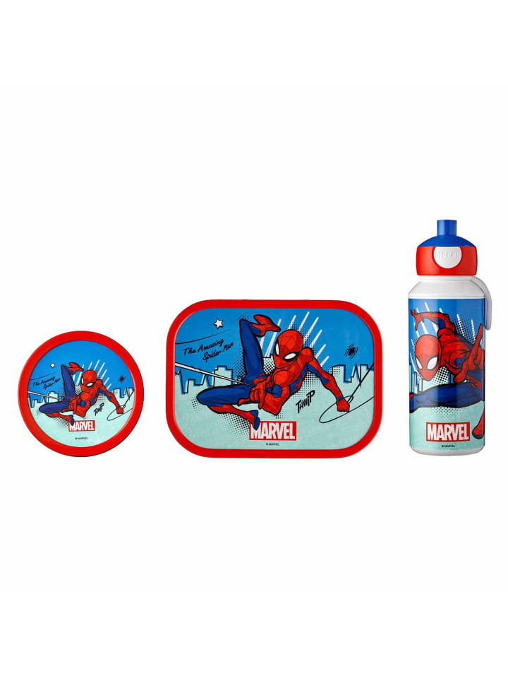 3-tlg. Lunchset Campus in Spiderman