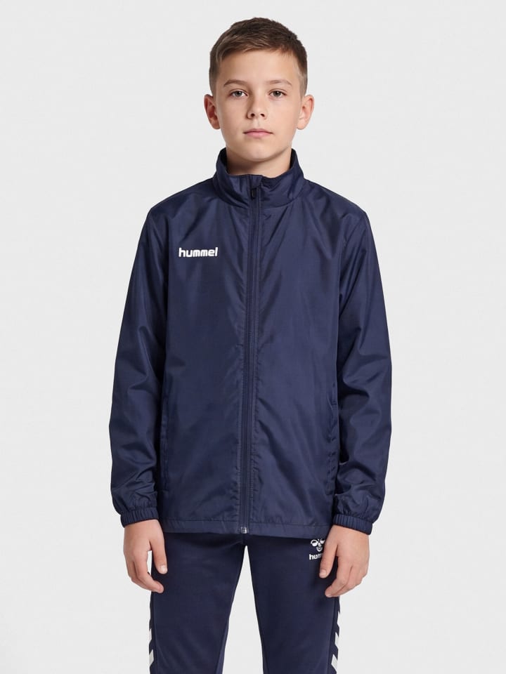 Reißverschluss Rain Mantel Hmlpromo Kinder in MARINE