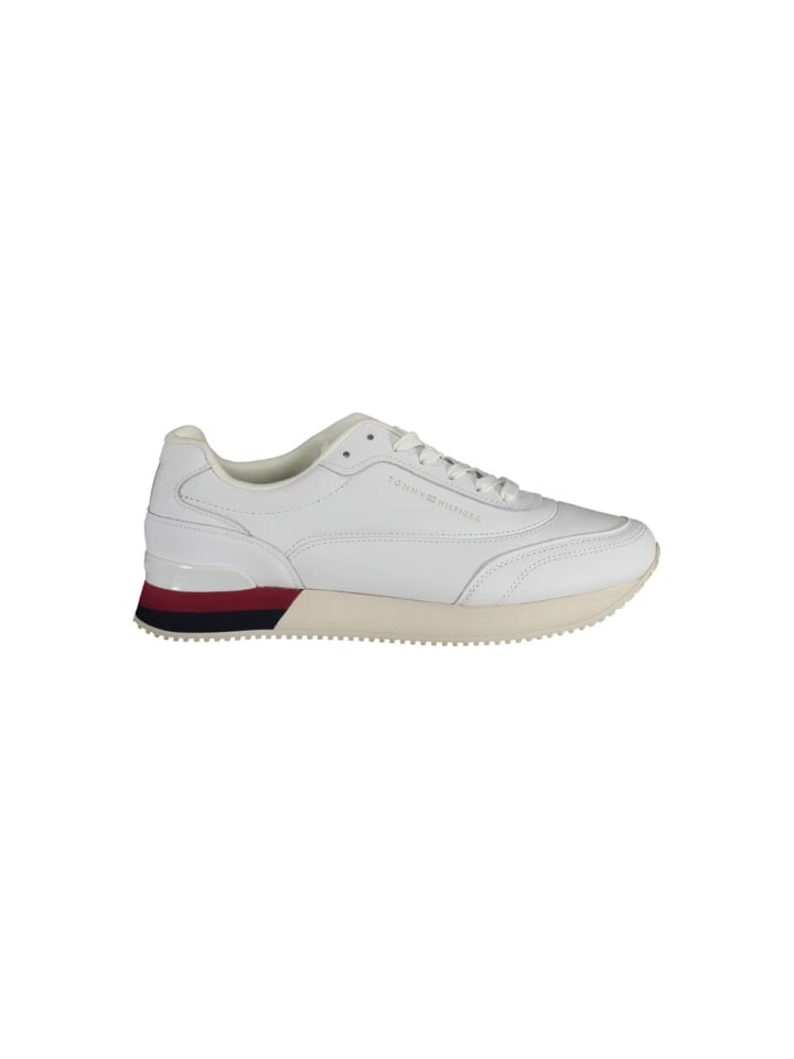 Weiß Leder Damen Sneaker