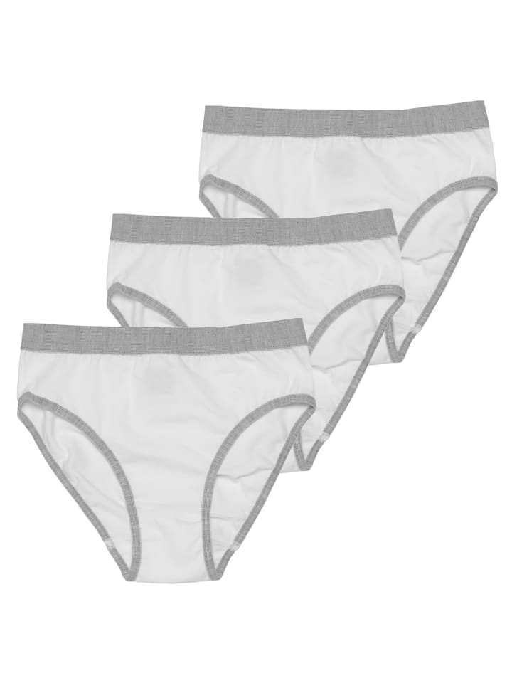 3er-Set: Slips in weiß