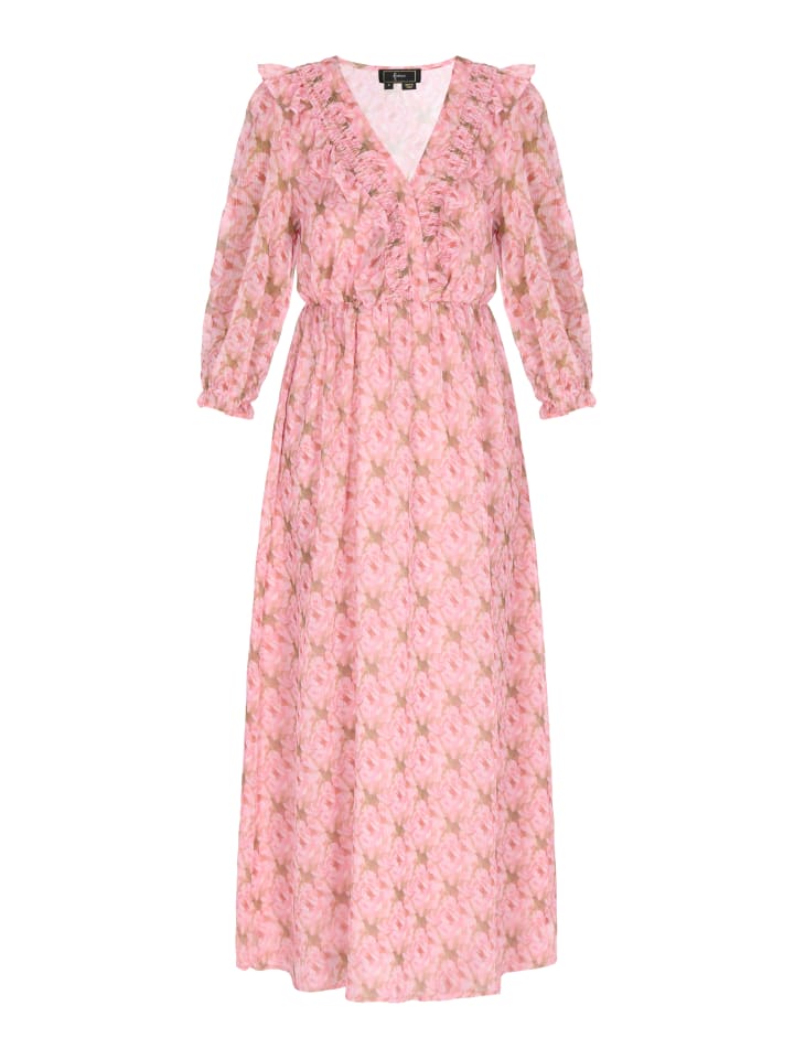 Women Dress in rose multicolor