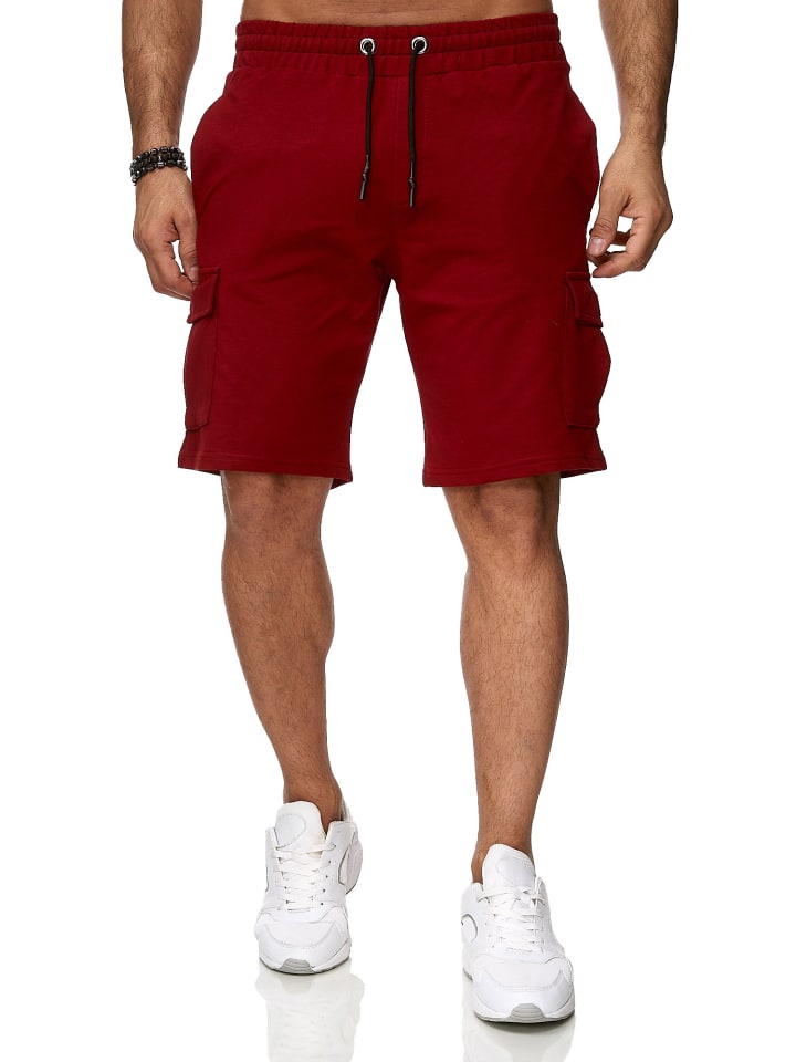 Shorts Cargo Sweathose in bordeaux