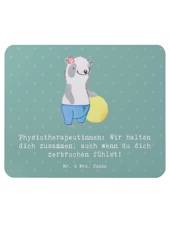 Mousepad Physiotherapeutin ZuMenschmenhalt mit Spruch in Meeresbrise