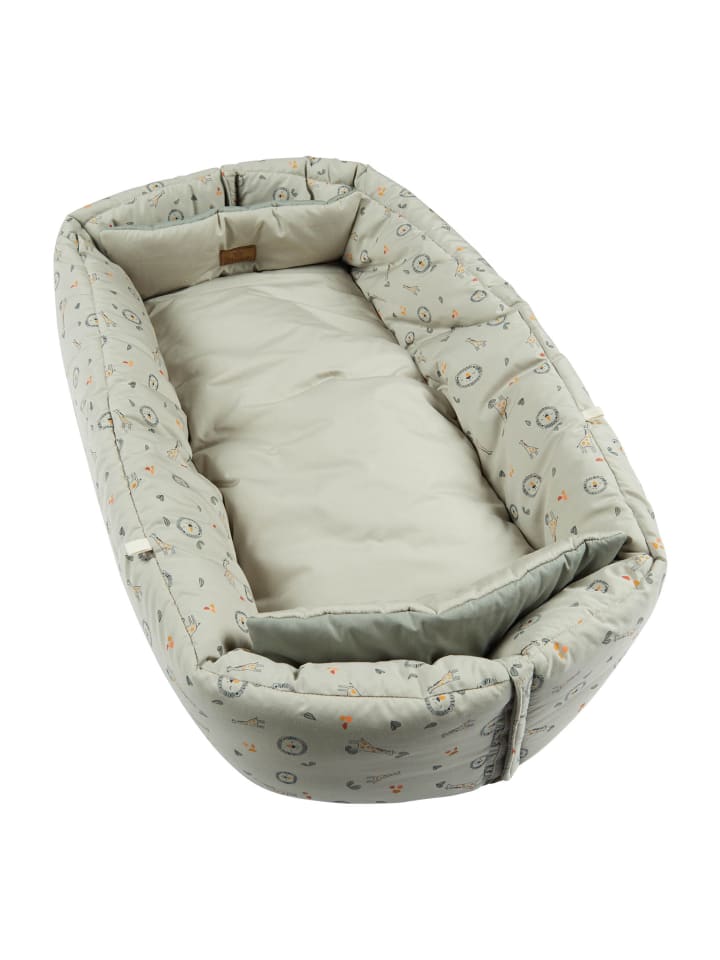 Babynest SAFARI in steingrau
