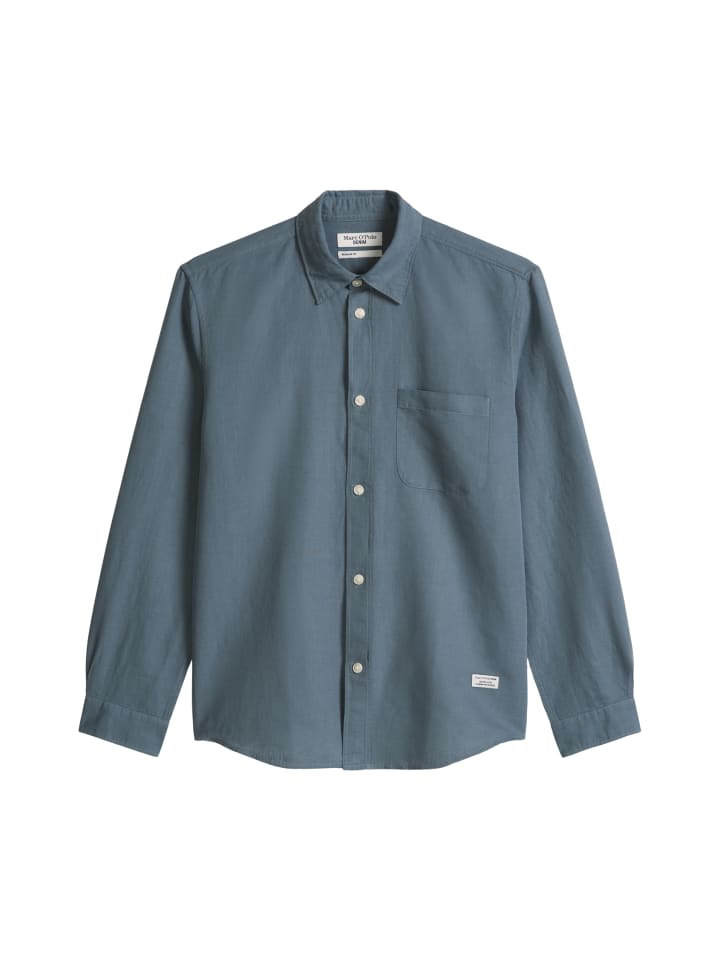 Hemd regular in Cadet Blue