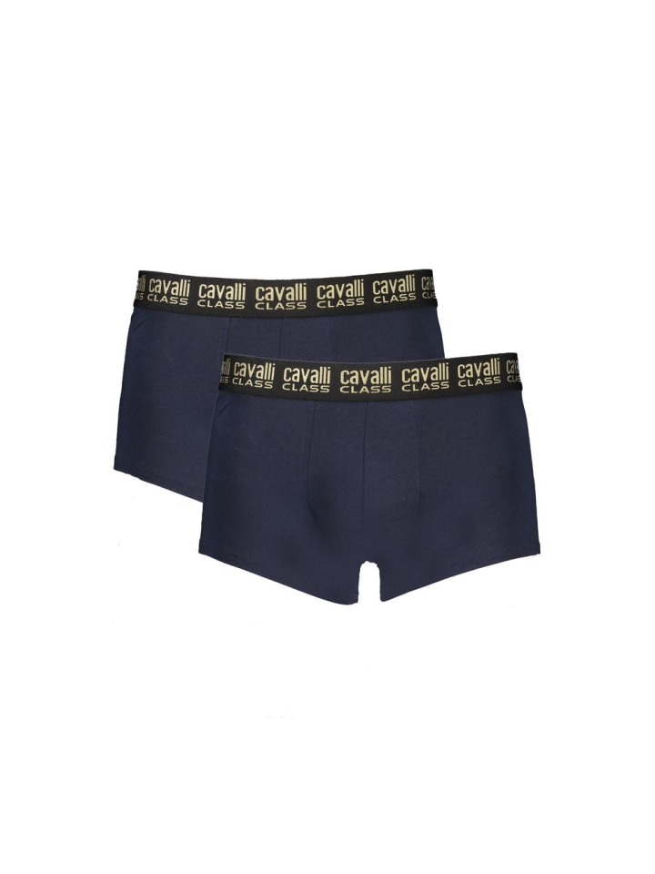 Blau Baumwolle Herren Boxershorts