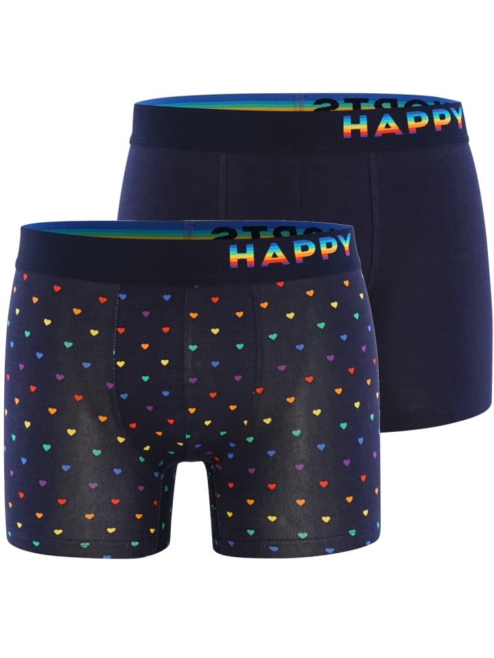 Retroshorts Trunks in Rainbow Hearts