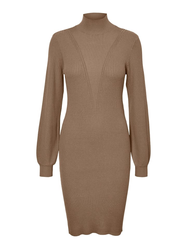 Strickkleid in Sepia Tint