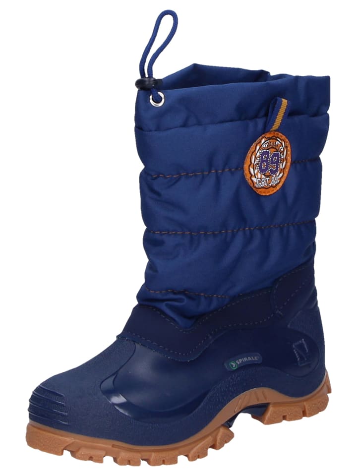 Kinder-Winterstiefel Eric gefüttert in blau