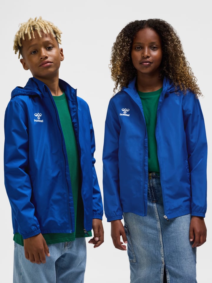 Reißverschluss Jacke Hmlessential Kinder in TRUE BLUE