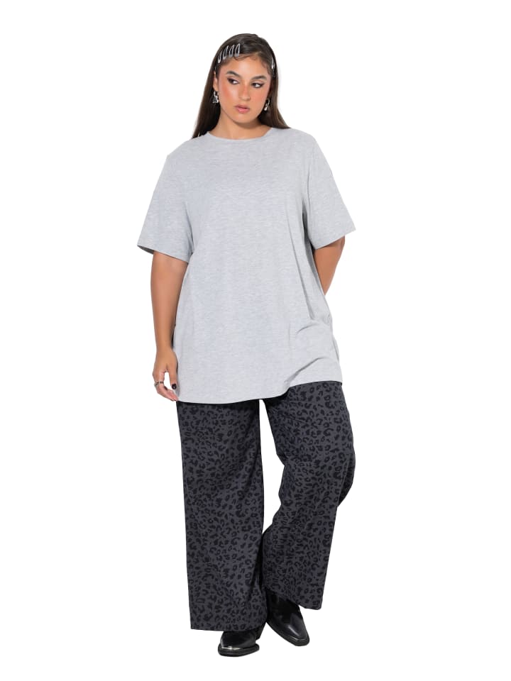 Longshirt in grau melange
