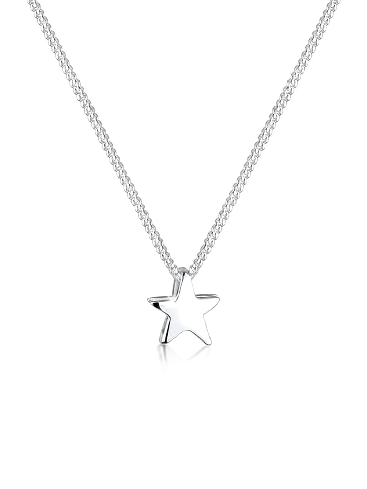 Halskette 925 Sterling Silber Sterne, Stern in Silber