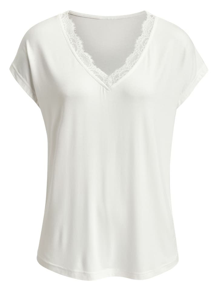 V-Shirt in creme