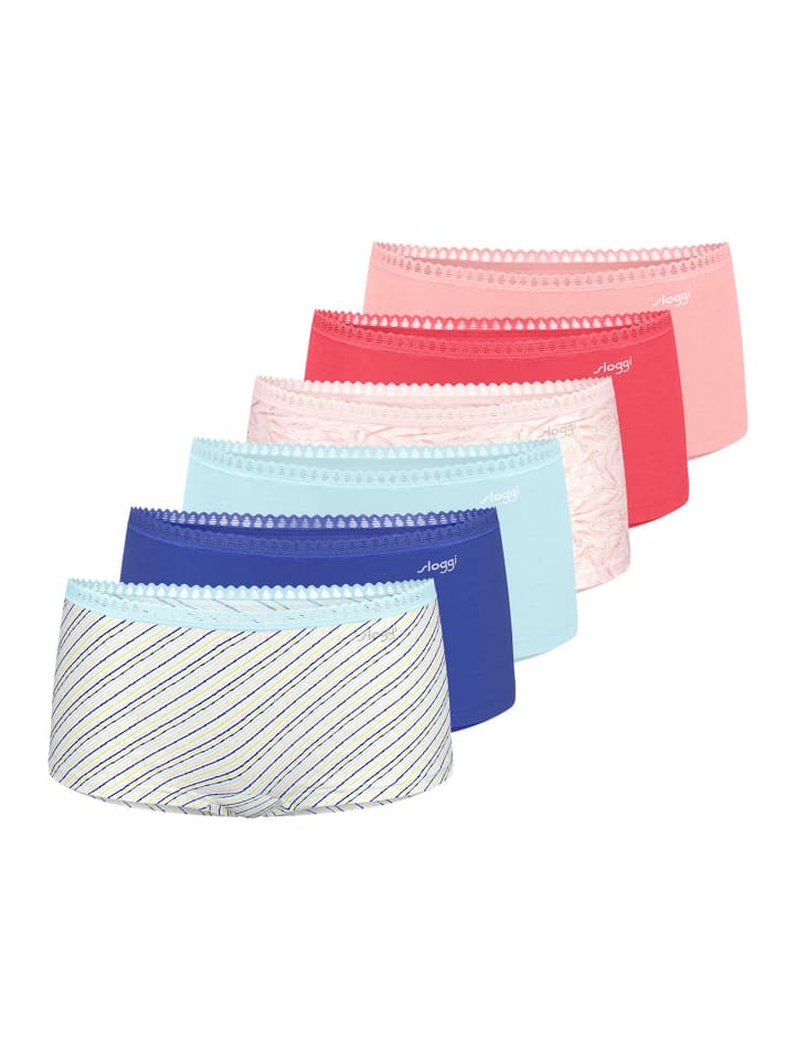 Short Slip GO Crush in Rosa / blau