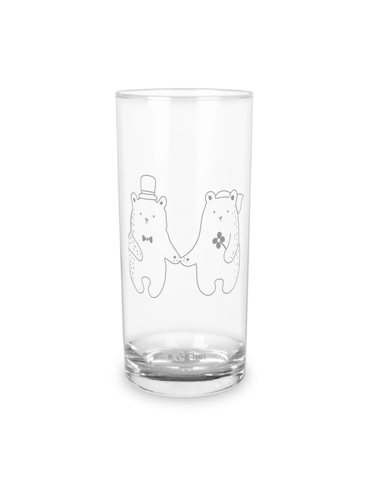 Glas Bär Heirat ohne Spruch in Transparent