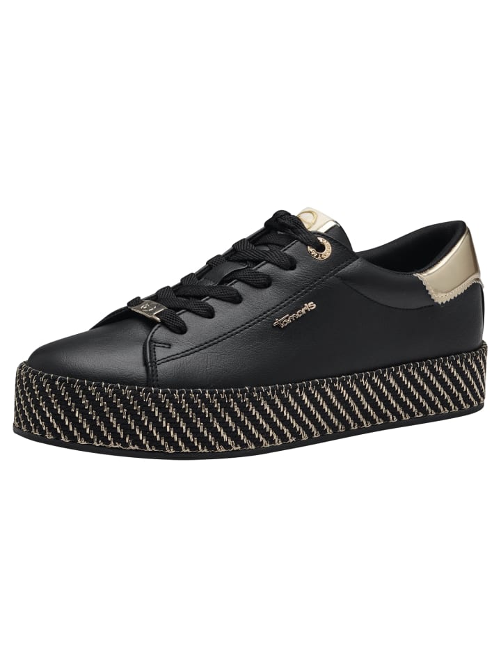 Sneaker in BLACK/GOLD