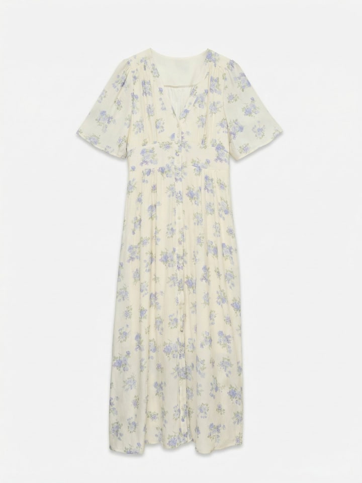 Gesmoktes Kleid in Birch 2