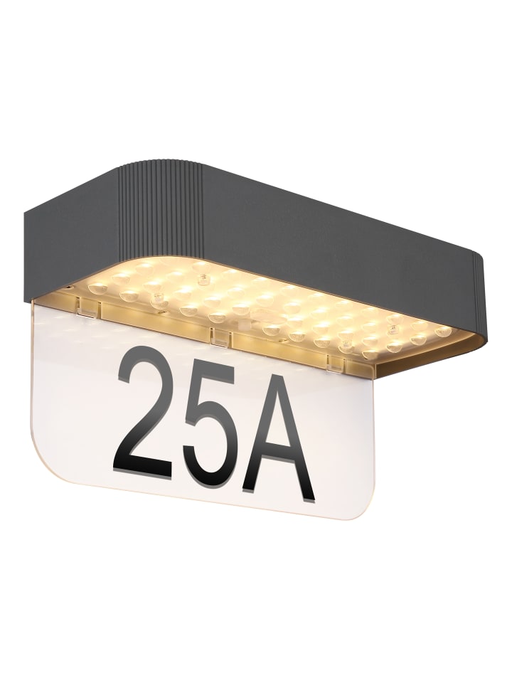 Solarleuchte "SOLARLEUCHTE KUNSTSTOFF GRAU, 1XLED" in gray