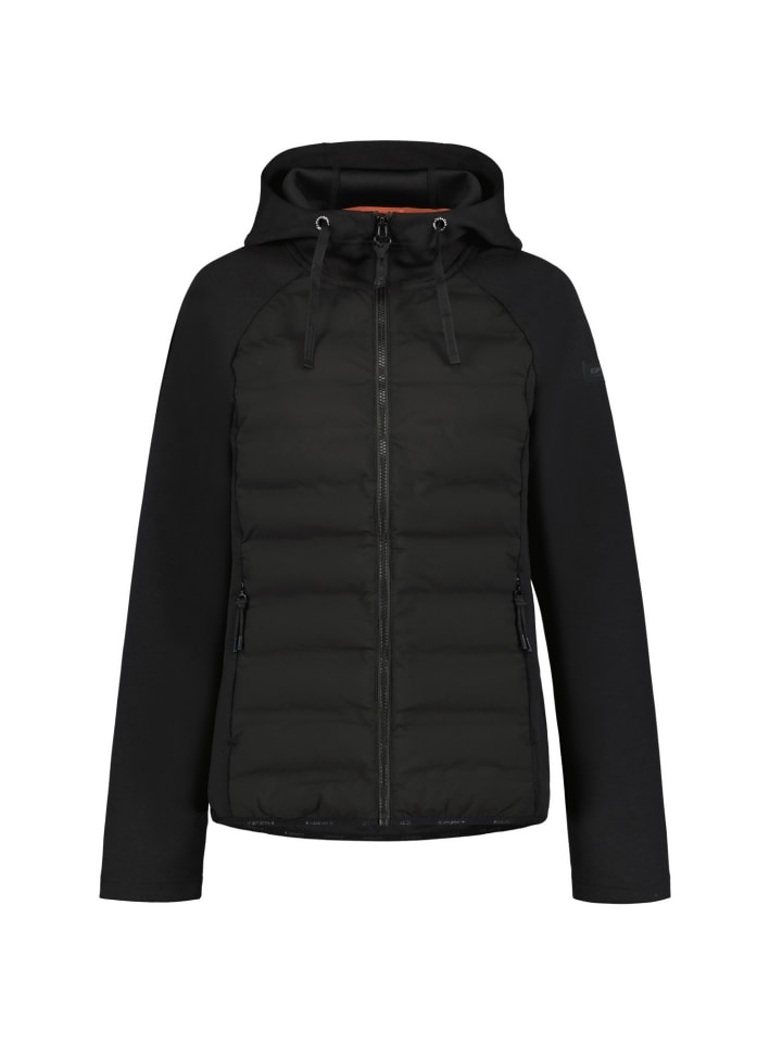 Hybridjacke Ashburn Midlayer Jacke mit Kapuze in schwarz