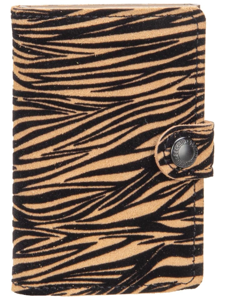 Geldbörse Miniwallet Zebra in Beige