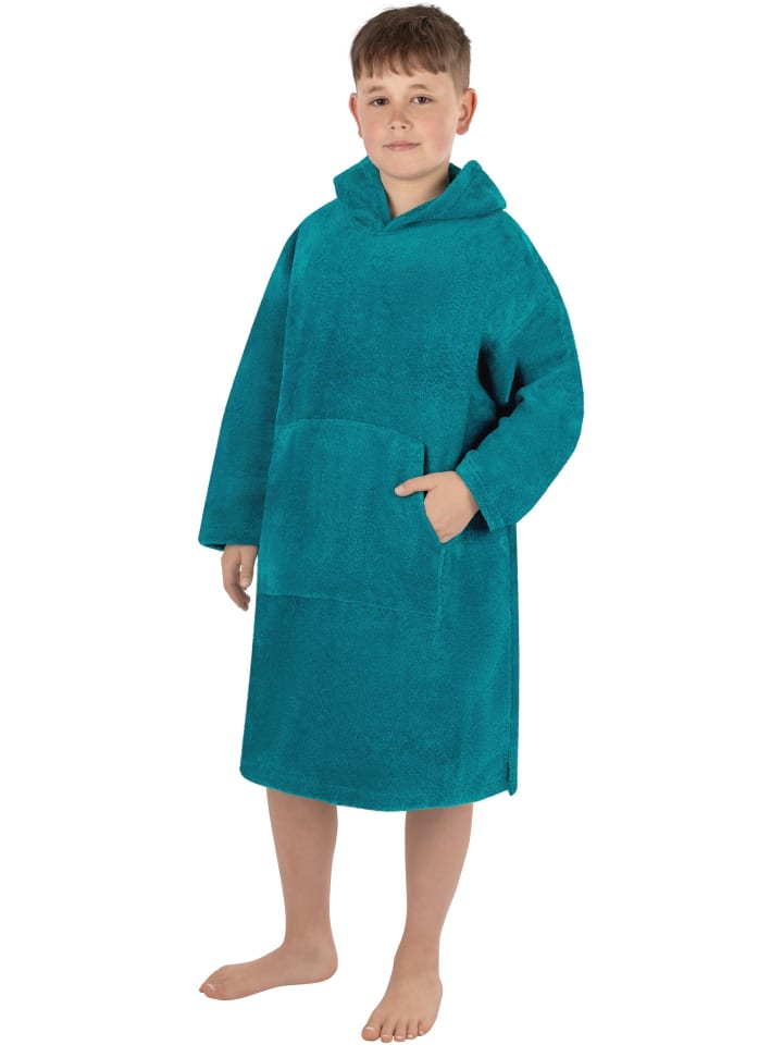 Kinder langarm Poncho (10-13 Jahre) Pichilemu in Blau