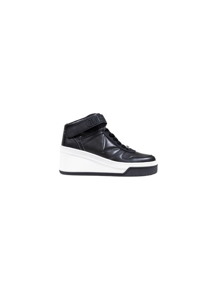 Schwarz Polyethylen Plateau-Sneaker
