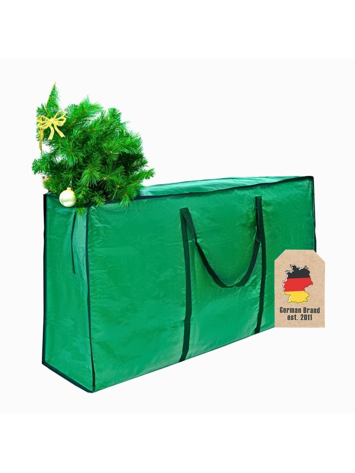 Christbaum Aufbewahrungstasche Tannenbaum - Größe 135 x 34 x 68 cm in Grün