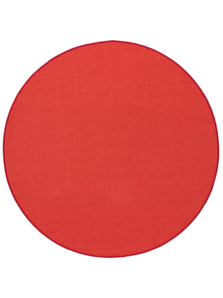 Sisal Teppich Klassisch Rund in rot
