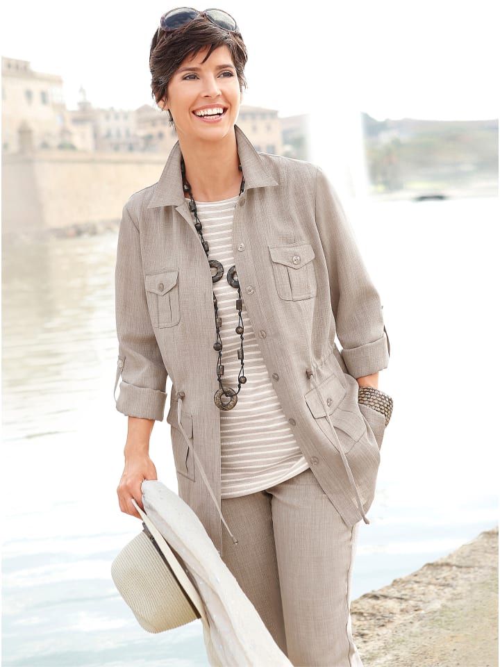 Blusenjacke in stein