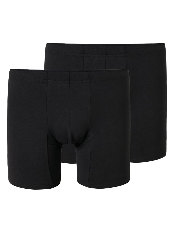 Boxershort 2er Pack in Schwarz
