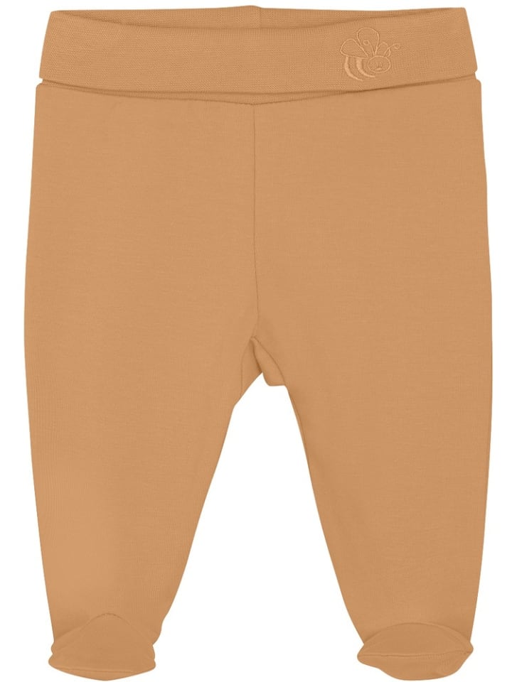 Kinder Leggings "Leggings with Feet Solid" in Braun